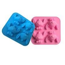 모양깍지 세트 베이킹 짤주머니 꽃 플라워 nan 4 캐비티 스티치 만화 케이크 금형 스티치 스타 베이비 쿠키 금형 퐁당 비스킷 초콜릿 수제 비누 금형
