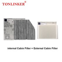 TONLINKER 캐빈 필터 메르세데스 벤츠 GLC 쿠페 C253 2016 2017 2018 2019 2020 2021 2022 250 300 220d AM, 01 Car Filter A