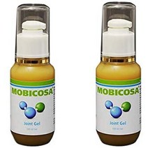 mobicosa 관절 젤 - 근육통 감소 골절 또는 수술 통증 감소 및 관절 통증의 장기적인 완화 제공 100ml 오메가 초록입홍합 및 진정 에센셜 오일2팩, 2, 2개