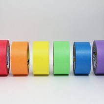 무지개색 종이 마스킹테이프/ 20mm/ 25mm/ 30mm/ 40mm/ 50mm, 627 오렌지: 50mm X40M