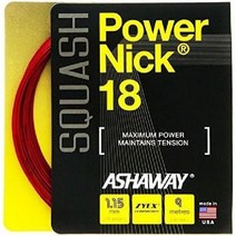 Ashaway 스쿼시 스트링 세트 POWERNICK 18, 기본