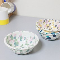 크로우캐년 카탈리나 홈 C17 법랑 시리얼볼 그릇 보울 공기, 3.핑크선셋