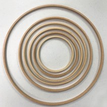 해비치 마크라메 우드링 나무링, 21.5cm
