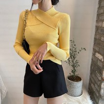 베이시코 / 6color 크로스 타이트 골지니트