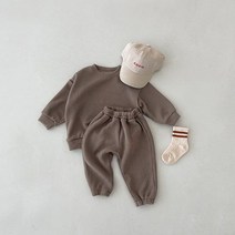 무지 맨투맨 캐주얼 츄리닝 상하세트 봄 가을 남아 여아 어린이집 운동복