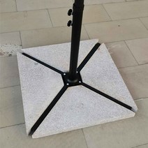 대형 파라솔 야외테라스 빌라 안뜰 우산중앙 기둥 카페 가게 스윙 태양, 455x265cm, 삼두우산+120근 대리석 받침대