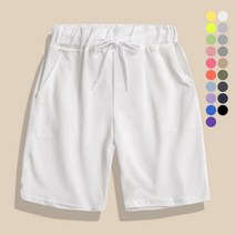 모니즈 S~5XL 남녀 공용 빅사이즈 특양면 밴딩 5부 반바지 쇼츠 트레이닝 WTRS001