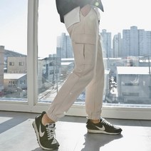 제타21 남성용 밴딩 카고 조거 바지 [1450]