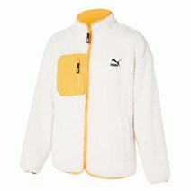 푸마 남여공용 리버시블 쉐르파 자켓/Reversible Sherpa Jacket 화이트 (932614 01)