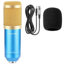 가성비 마이크 bm 800 노래방 마이크 bm800 studio condenser bm, 패키지 2 블루