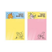 카카오프렌즈 KF 해피모먼트 직사각 점착 메모지 1개, 어피치