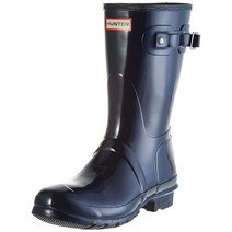 헌터 여성용 오리지널 쇼트 글로스 스노우 부츠 네이비 357631