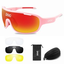 라이딩 바이크 스포츠 고글 POC 4 렌즈 야외 스포츠 사이클링 안경 남성 여성 도로 자전거 선글라스 산악 자전거 고글 스포츠 선글라스 안경, 03 P3
