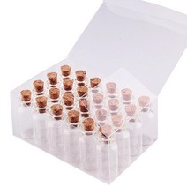 미니 코르크마개 유리병 공병 5m 24개 소분 보관병 소품 미니병 잡화 글라스병 유리케이스