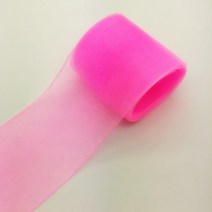 DIY 리본공예 헤어악세사리 헤어핀 헤어밴드 머리핀 헤어 장식 리본 5야드/로트 2 "50mm 폭 오간자 리, 한개옵션1, 03 Pink