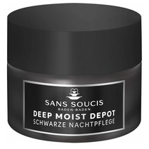 Sans Soucis 산수시 딥 모이스트 데포트 블랙 나이트 페이스 크림 Moist Depot Black Night Cream 50ml, 1세트