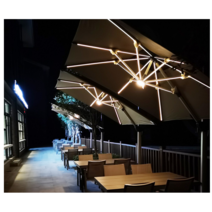 야외 카페 테라스 감성 대형 사각 파라솔 우산 각도기, 3제곱미터 바퀴달린130수조(78kg)