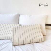 하비 천연라텍스 굴곡형 중형 경추베개(스트라이프), 블루베리