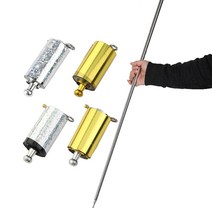 티타늄 호신봉 호신용 휴대용 포켓 마술 지팡이 강철 마술사 지팡이 무술 스틱 성능 야외, 1.1m 실버