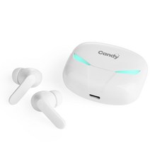 게이밍 완전 무선 블루투스5.0 이어폰 캔디 TS-21G, 블랙