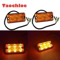 중장비 안전등 경고등 사고방지 앰버 LED 지게차 조명 12V- 80V 방향 지시등 사이드 라이트 테일 램프, 04 10-80V