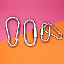 스텐 카라 비너 열쇠고리 에어팟 고리 소형 퀵링크 나사 잠금 미니 캠핑 데크팩 3.5mm~13mm, 스텐 퀵링크, 10mm