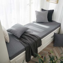 케이로 라테스 매트 럭셔리 고급 범용 코코넛팜 라텍스매트 발코니 쿠션 창틀 맞춤형 스폰지 패드, 어두운 회색