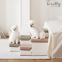 [울리] 울리수납스텝2단/강아지계단/애견계단, STYLE:울리수납스테퍼2단(베이지)