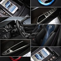 BMW X5 X6 용품 F15 F16 실내 인테리어 몰딩 엠블럼, 04. 블랙, A TYPE (06. 패들쉬프트 2P)