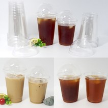 투명플라스틱컵 일회용음료컵 카페테이크아웃컵 카페 일회용컵 14온스 10P
