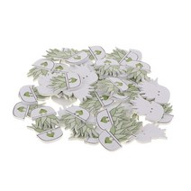 50pcs 만화 선인장 패턴 2 홀 우드 버튼 DIY 공예 스크랩북 카드 제작, 나무, 유형 5
