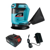 주피터 충전 샌딩기+SK4.0 배터리+경제형 충전기 세트 JSD-18P 무선 마끼다 호환 원형 샌더 광택기