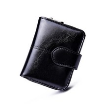여성 명품장지갑 지폐지갑 오일 왁스 pu 가죽 지갑 지갑 대용량 hasp 지퍼 지갑 긴