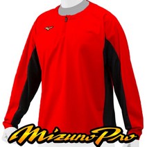 미즈노 MIZUNO 프로 긴팔 바람막이 7262 (적색)