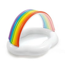 예쁜 무지개 유아 풀장 어린이날선물 이동식풀장 간이수영장 물놀이바운스 물놀이풀장