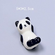수저받침대 개 세라믹 팬더 젓가락 스탠드 홀더 숟가락 포크 칼 나머지 랙 레스토랑 테이블 책상, 3
