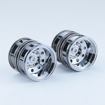 1/14 타미야 RC 트랙터 트럭 자동차 용 플라스틱 프론트 리어 휠 림 2 개 스카니아 R470 R620 악트로스 33, 01 Rear 2pcs