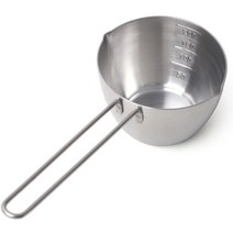 토탈하우스 스텐레스 304 계량컵 롱핸들 200ml 손잡이 스텐계량컵 계량믹싱볼 (9833)