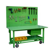 고중량 철제 2단서랍 에스엔에스 선별대 실습대 공구걸이