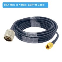 lte라우터 휴대용 와이파이 라우터 포켓파이 sma 남성-n 남성 저손실 lmr195 동축 케이블 rf 확장 점퍼 4g 무선 게이트웨이 셀룰러 ads-b 라디오, SMA M to N Male_15M