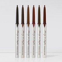 클리오 샤프 쏘 심플 워터프루프 펜슬라이너 0.14g, 6호 초코브라운, 6개