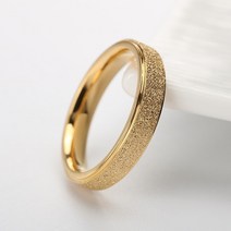 커플링 노크 패션 간단한 스크럽 스테인레스 스틸 여성 반지 2 mm 너비 로즈 골드 컬러 손가락 선물