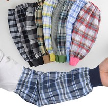 국산 체크 소매 작업 토시 미술 사무실 팔토시 /랜덤