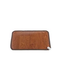 여행용전기매트Wood Grain Electric Heating Foot Mat Portable 2 Gear Adjustable Men Women Waterproof W, 01 Shown as Picture