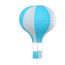 카페 마트 풍선 모형 유치원 선물 열기구 꾸미기 스튜디오 기념일 행사 모빌 무지개, 40cm 화이트 + 블루