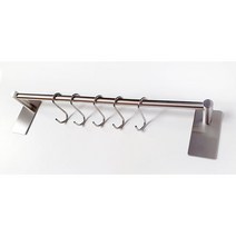 스텐304 무타공접착식 조리도구 걸이 40cm 55cm 주방 국자 주방용품, 조리기구걸이 55cm, 1개