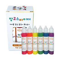 키즈망고 거미줄물감 망고스파이더, 6색, 30ml