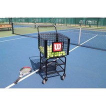 테니스볼카트 공 이동식 박스 보관함 연습장, Wilson 일체형 테니스 카트(더블 레이어)