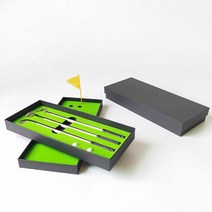 골프연습용품 실내 실외 악세사리 시뮬레이션 골프 코스 프리미엄 미니 퍼터 펜 세트 사무실 선물 남성, 한개옵션0