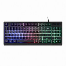 앱코 해커 K150 텐키리스 LED 게이밍 멤브레인 블랙, 단품, 단품